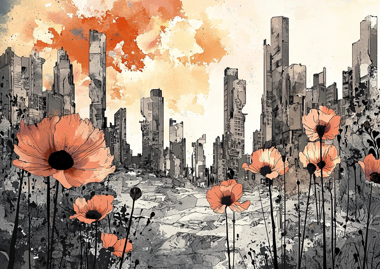 Urban Ruins Scene