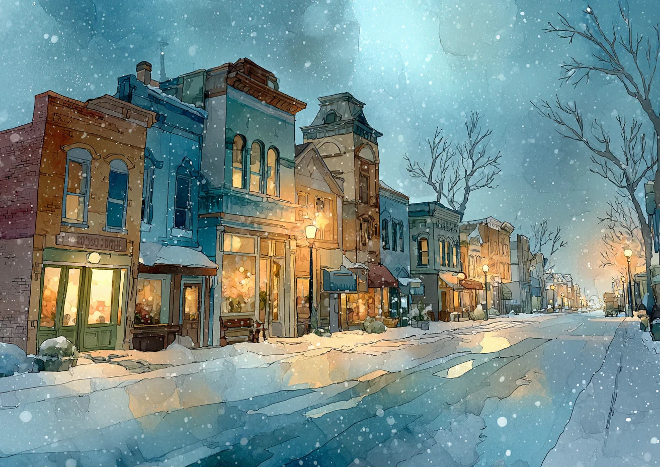 Winter Scene Visual Work