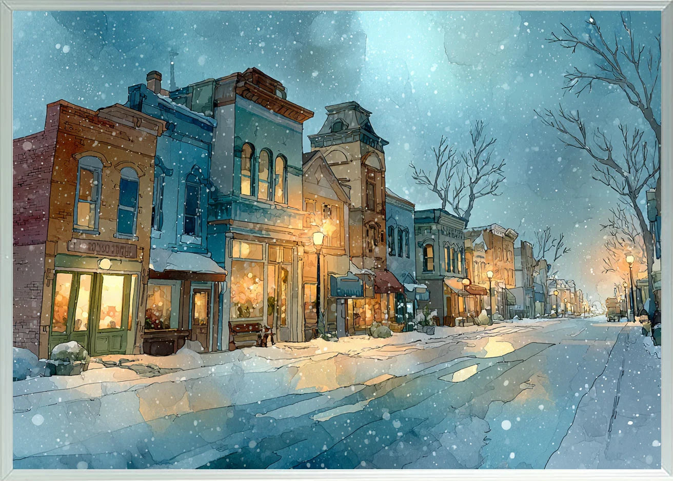 Winter Scene Visual Work