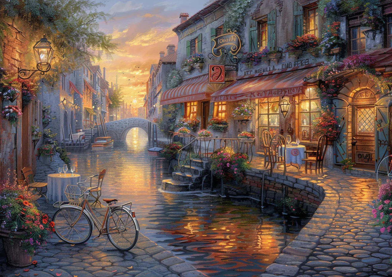 Canal City Art Print