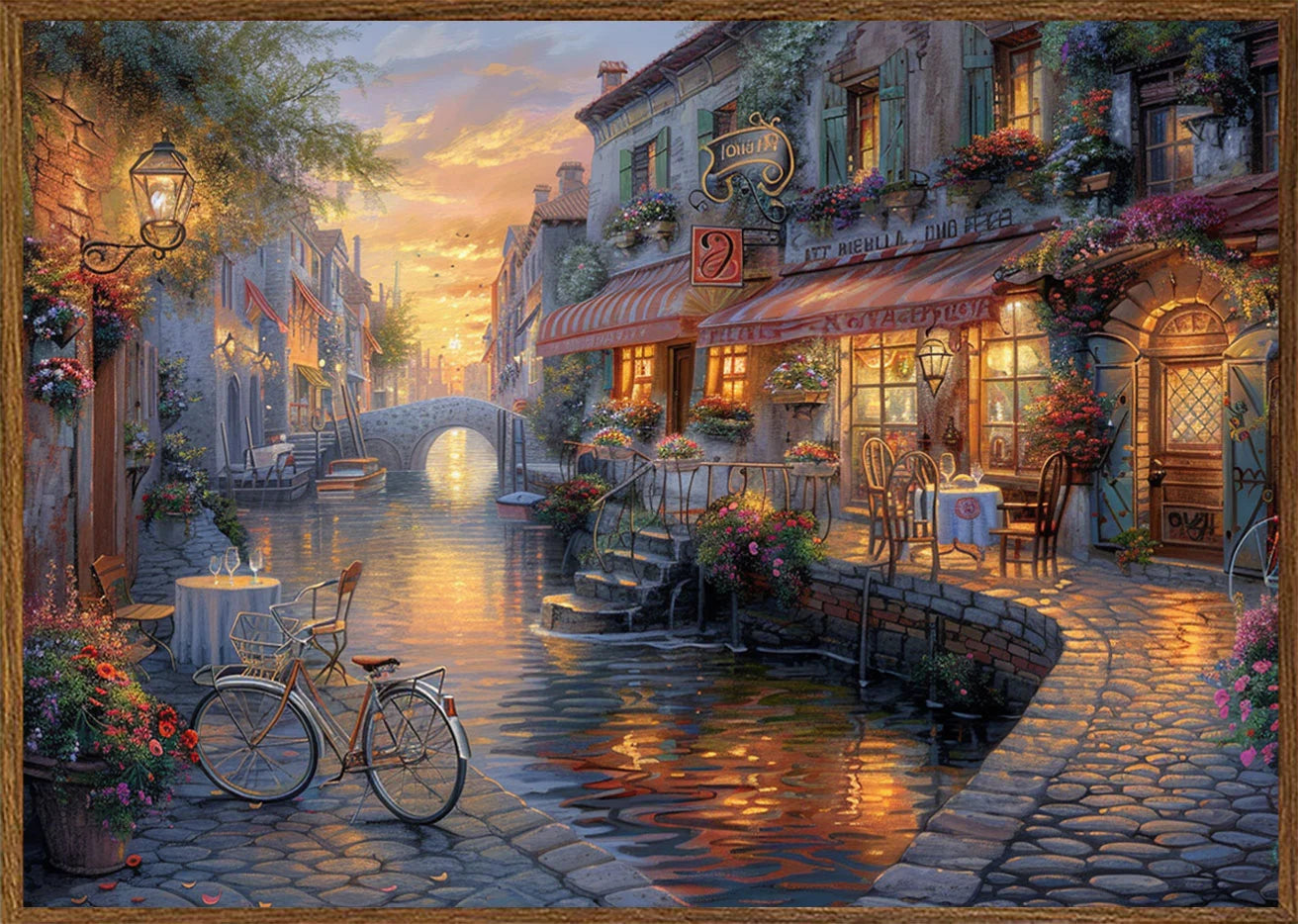 Canal City Art Print