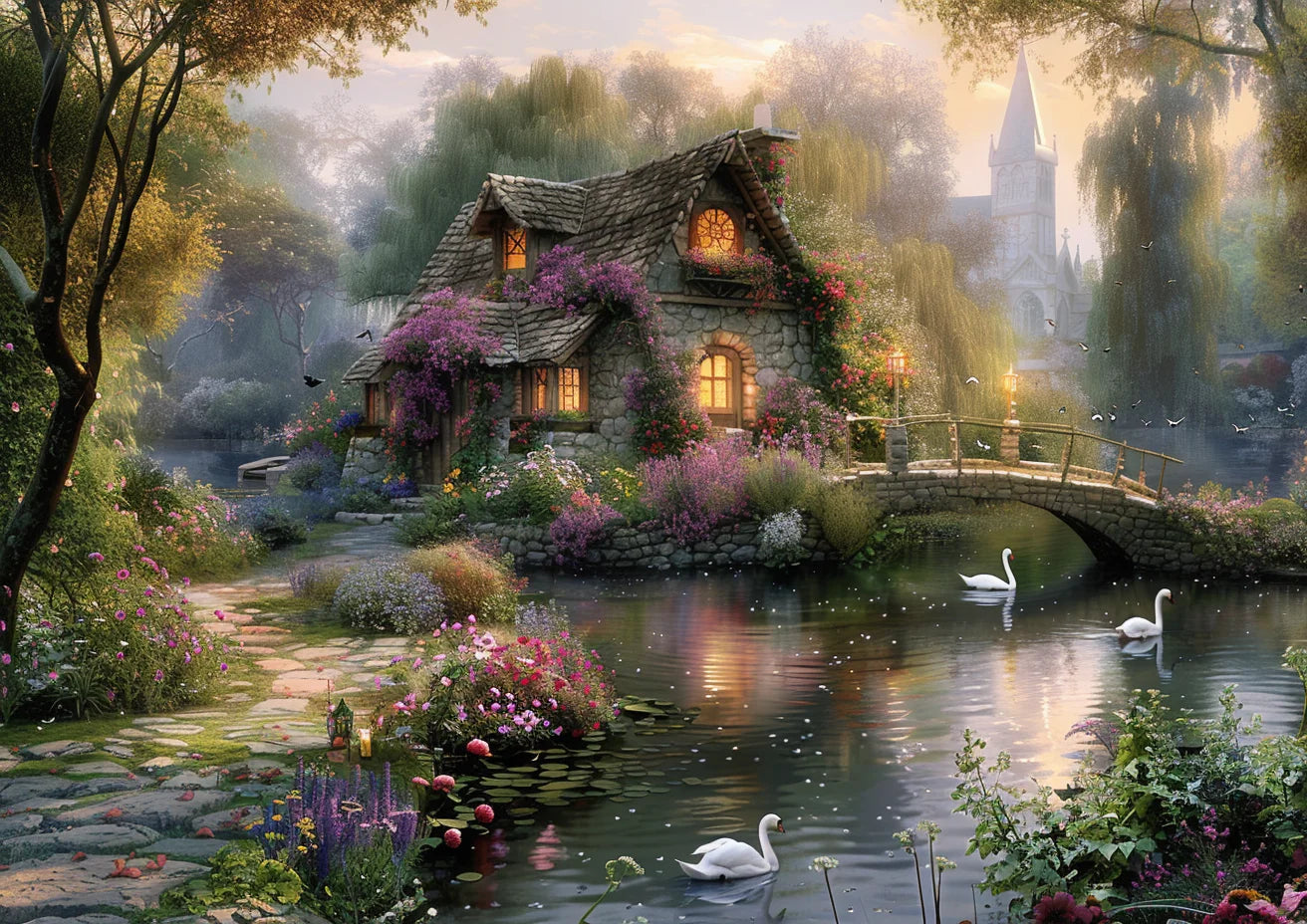 Cottage Landscape Decor